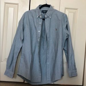 Polo Ralph Lauren Blue Striped Long Sleeve